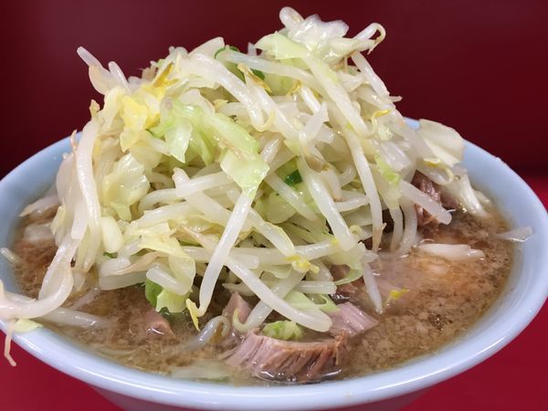 「小ラーメン（少しｳｽﾒ）」@ラーメン二郎 中山駅前店の写真