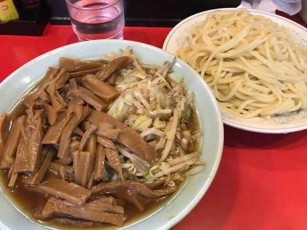 「メンマやさいつけそば」@丸長 目白店の写真