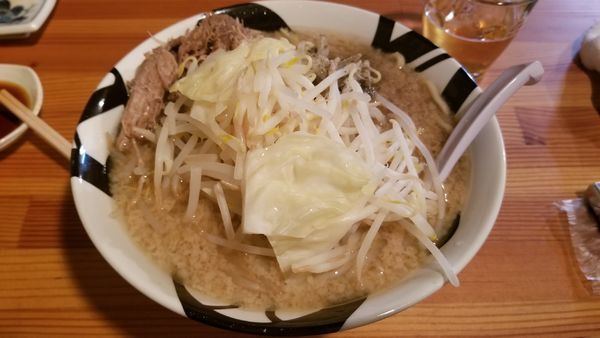 「にぼ二郎　野菜増　ニンニク抜き」@ラーメンバル 凌駕 ドロップスの写真