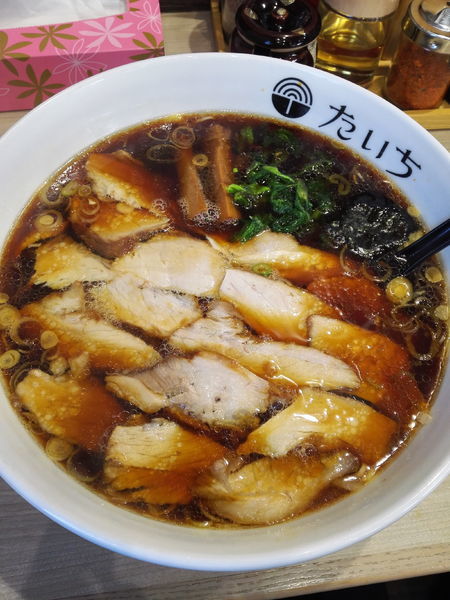 「醤油ラーメン大盛」@ラーメン たいちの写真