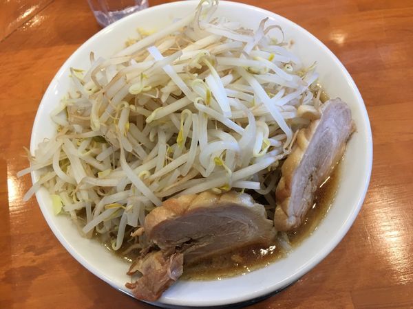 「小ラーメン（野菜増し、650¥）」@麺屋穴場の写真