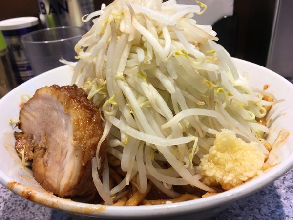 「辛い汁なし」@ラーメン宮郎の写真