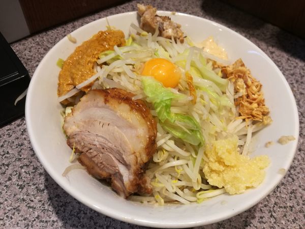 「汁なし tp カレー」@ラーメン宮郎の写真