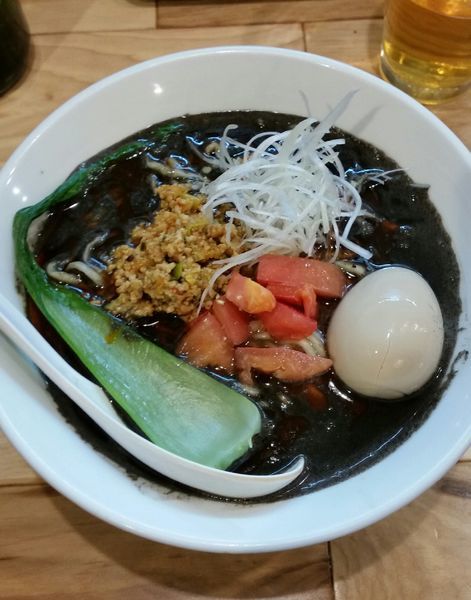 「限定　濃厚黒胡麻担々麺780円＋ラーパス味玉」@らーめん カッパハウスの写真