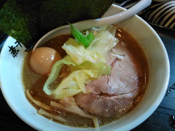 「こってり煮干しらーめん＋海苔」@煮干しらーめん青樹 立川店の写真