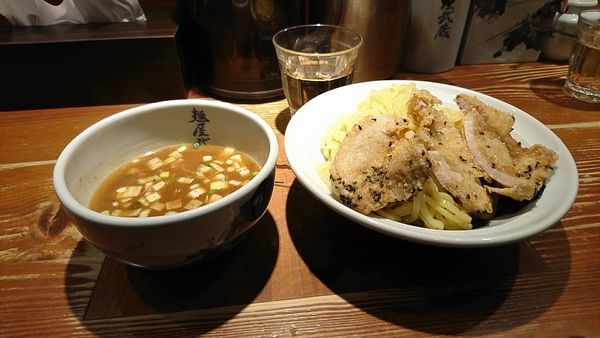 「濃厚豚天つけ麺(中)」@麺屋武蔵 二天 池袋店の写真