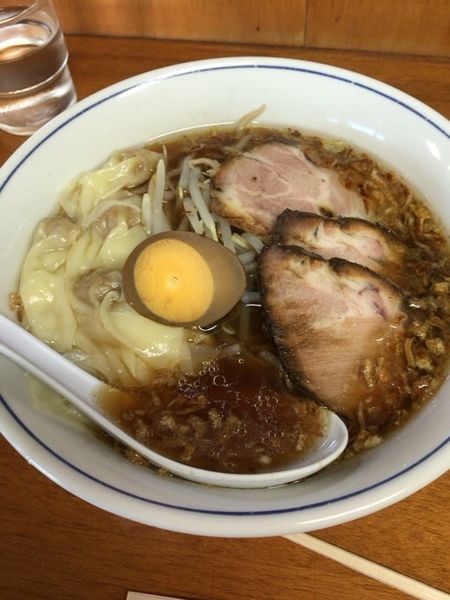 「ワンタンメン 830円」@ラーメン かぶとや!の写真
