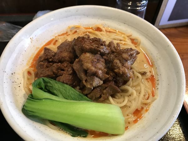 「【限定】中落ちカルビの汁なし坦々麺」@麺創 なな家の写真
