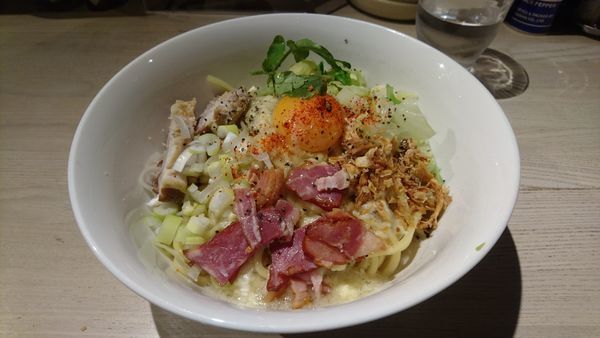 「【本日のイレギュラーメニュー】カルボナーら(大)」@ajito ismの写真