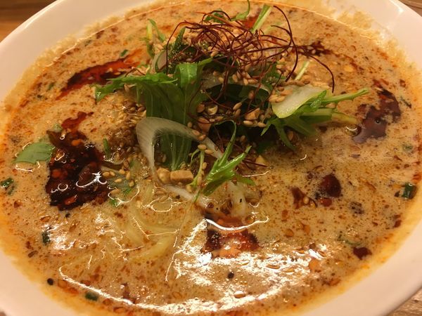 「金胡麻担担麺（3辛）」@金蠍の写真