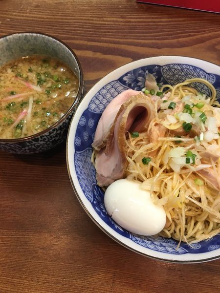 「味玉清湯つけ麺（辛ネギトッピ）」@良温(Ra-on)の写真