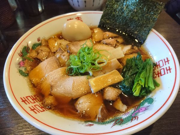 「【限定】佐助豚の生姜醤油焼豚蕎麦1000円＋味玉」@中華蕎麦 瑞山（ZUIZAN）の写真