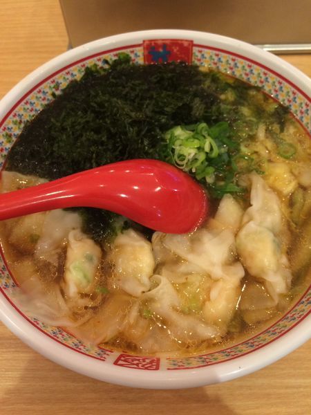 「えびワンタン麺+磯海苔」@どうとんぼり神座 新宿店の写真