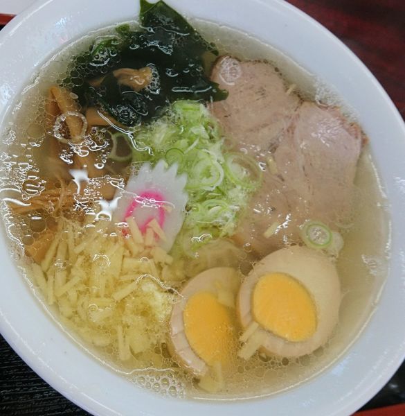 「しょうがら〜めん650　煮玉子100　※普通盛」@青竹手打ち佐野らーめん たけざわの写真