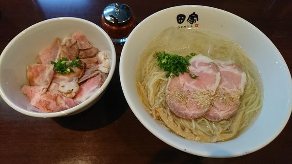 「冷やし塩らーめん 680円」@中華そば田家 ふくふくの写真