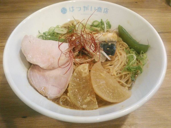 「【限定】鯖の味噌和えそば ￥850」@はつがい商店の写真