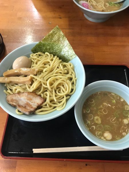 「つけ麺(中盛)+味玉   700円+100円」@BAKUTEN 麦天の写真