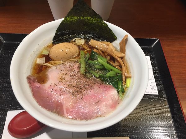 「鶏だし醤油味玉RAMEN９５０円」@RAMEN 火影 ラゾーナ川崎店の写真