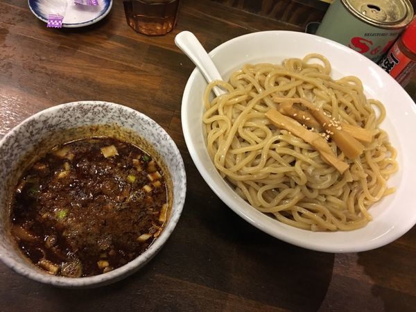 「辛つけ麺」@濃厚つけ麺 茜堂の写真