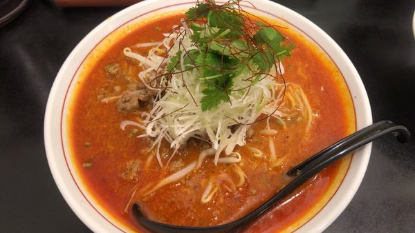 「正宗担々面 大盛+白飯 中」@成都担担面の写真