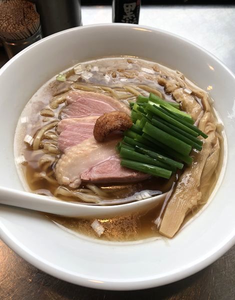 「鴨そば (醤油で) ￥900」@日の丸さんじの写真