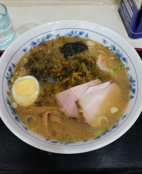 「限定　辛子高菜そば　810円」@所沢大勝軒の写真