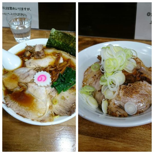 「しょうゆチャーシューメン+チャーシュー丼」@オランダ軒の写真