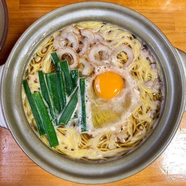 「鍋焼きラーメン 大 (700円)」@鍋焼きラーメン千秋の写真