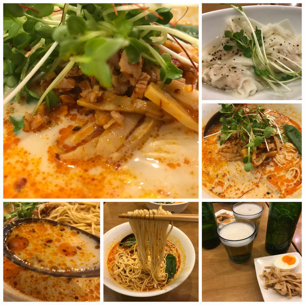 「【冬季限定】Italian風豆乳担々SOBA ＋鴨ワンタン」@麺屋 Hulu-luの写真