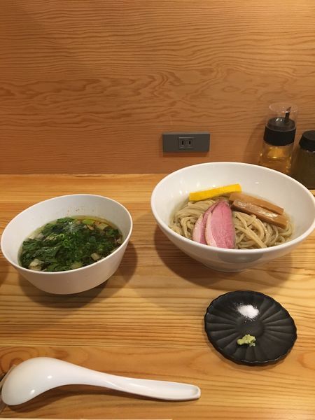 「鴨南蛮つけめん」@自家製麺ばくばくの写真