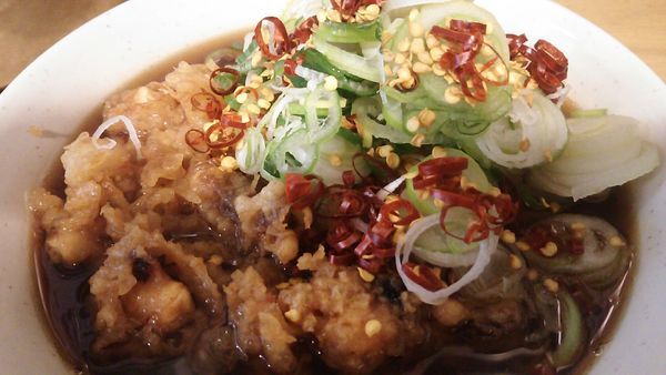 「ジャンボゲソそば」@一○そばの写真