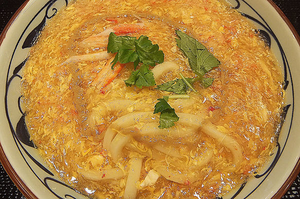 「かに玉あんかけ(大)」@丸亀製麺 ララガーデン春日部店の写真