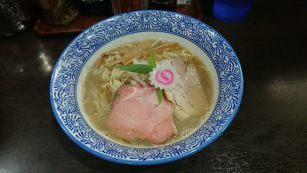 「煮干しそば 750円 + 和え玉 200円」@中華そば いづるの写真