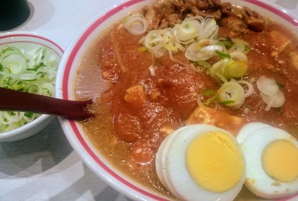 「五目蒙古タンメン＋ネギ＋マーボー増し」@蒙古タンメン 中本 高田馬場店の写真