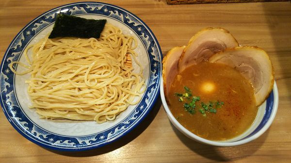 「チャーシューつけそば 味たまトッピング」@中華そば・つけそば 浜屋 我孫子店の写真