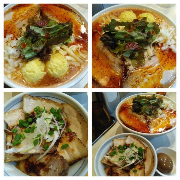 「【限定】トマト坦々麺＋ローストポーク丼」@麺屋 扇 SENの写真