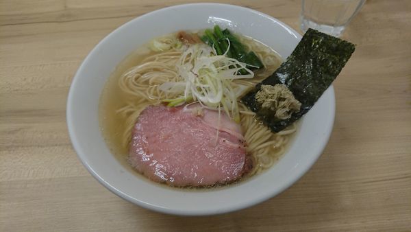 「魚介鶏だし塩らぁめん 650円 + チャーシュー丼 250円」@麺処 有彩の写真