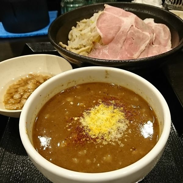 「カレーつけ麺 850えん 中」@つけ麺 どでんの写真