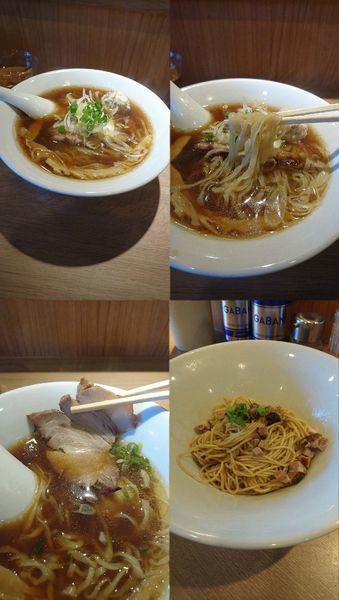 「『醤油らーめん+平打ち縮れ麺変更+和え玉(¥800+50+2」@中華蕎麦 あお木の写真