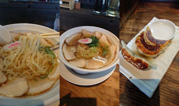「『チャーシューメン+餃子3個(税別￥830+240)』」@らぁ麺 夢のや 曲沢店の写真