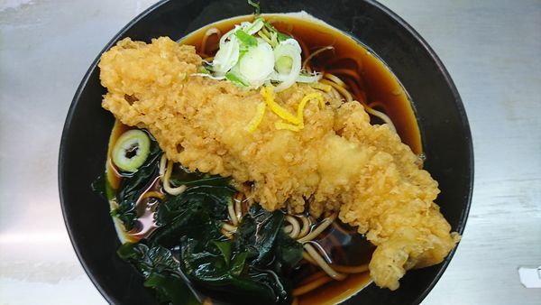 「穴子天（そば）　４７０円」@日栄軒の写真