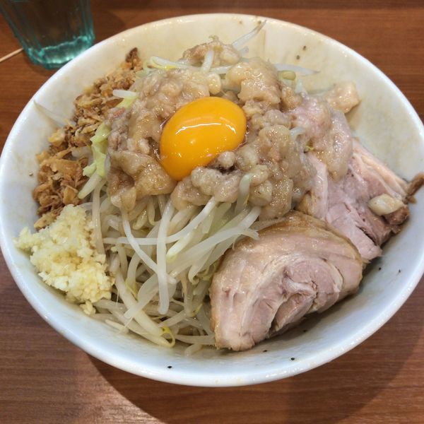 「汁なし小（全部マシ）840円」@ラーメンBoo Boo太郎。の写真