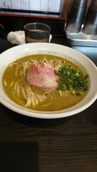 「浅利カルボ850円ガーリックシュリンプ和え玉300円」@弘明寺丿貫の写真