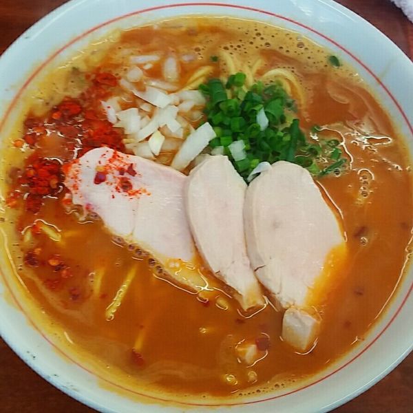 「【龍介超濃厚スープ使用限定】激辛鶏そば　８００円」@激辛ラーメン専門店 レッチリ 土浦本店の写真