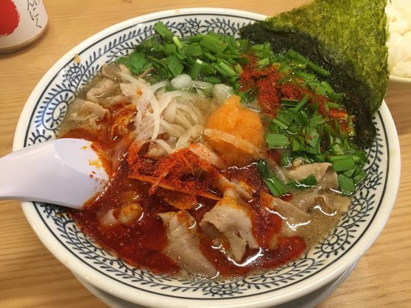 「辛肉そば」@丸源ラーメン 八王子南大沢店の写真