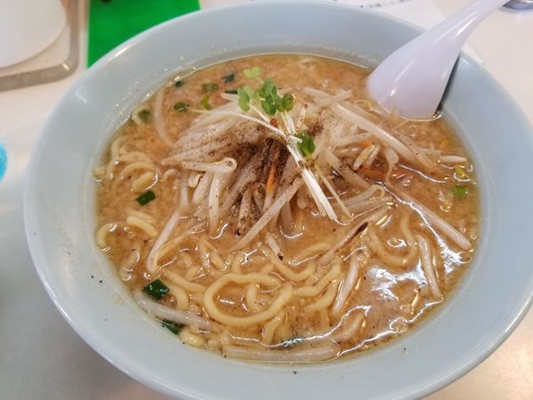 「味噌ラーメンCセット(ネギチャーシュー丼？)」@くるまやラーメン 双葉店の写真