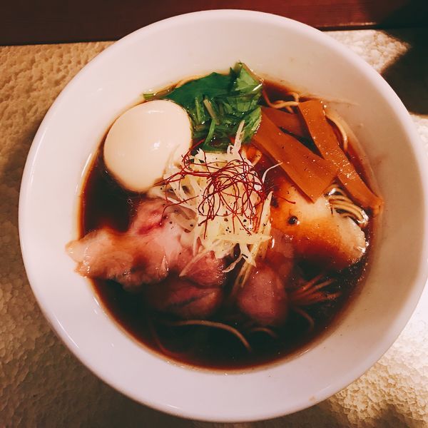 「味玉我風ブラック」@がふうあんの写真