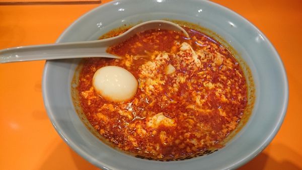 「タンタンメン(メチャ辛)+味玉」@元祖ニュータンタンメン本舗 伊勢佐木店の写真