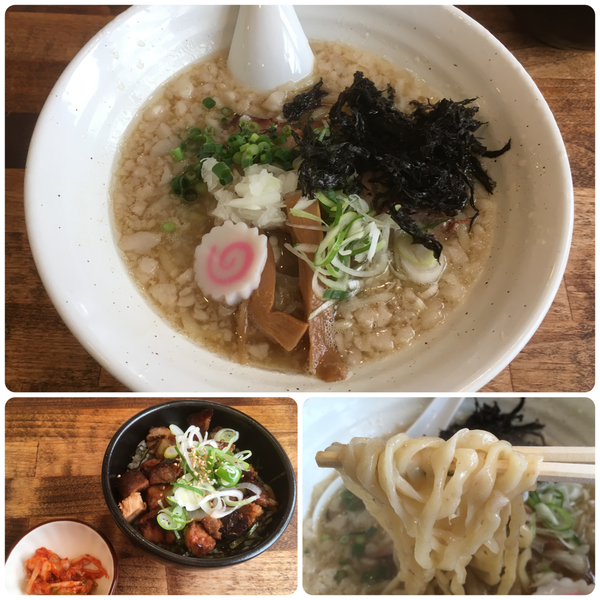 「燕三条ラーメン +チャーシュー丼」@麺屋 くろまるの写真