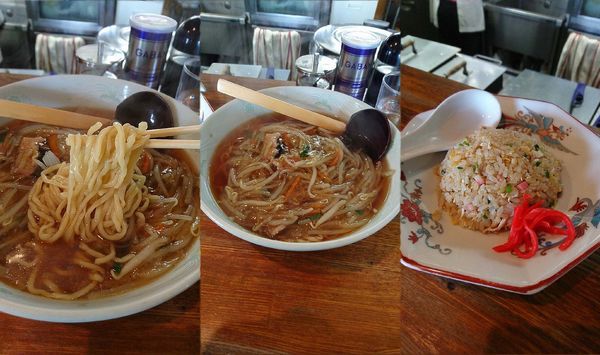 「『サンマーメン+半チャーハン(￥600+300)』」@横浜ラーメンの写真